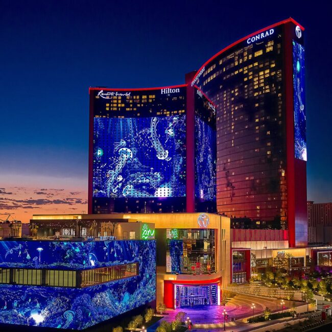 Resorts World Las Vegas Hotel Audio Video Installation Experts